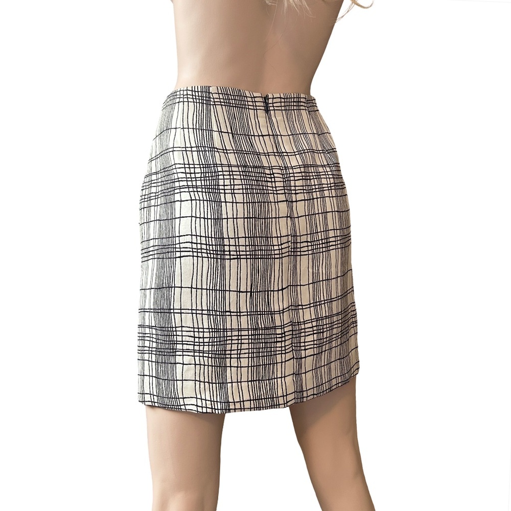 Ann Taylor LOFT String Theory Plaid Windowpane Mini Skirt A-Line Rare NWT - Picture 6 of 13
